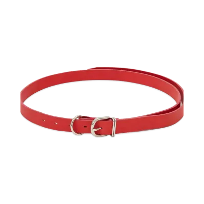 UNDERCOVER Cowhide Leather Belt "Red"