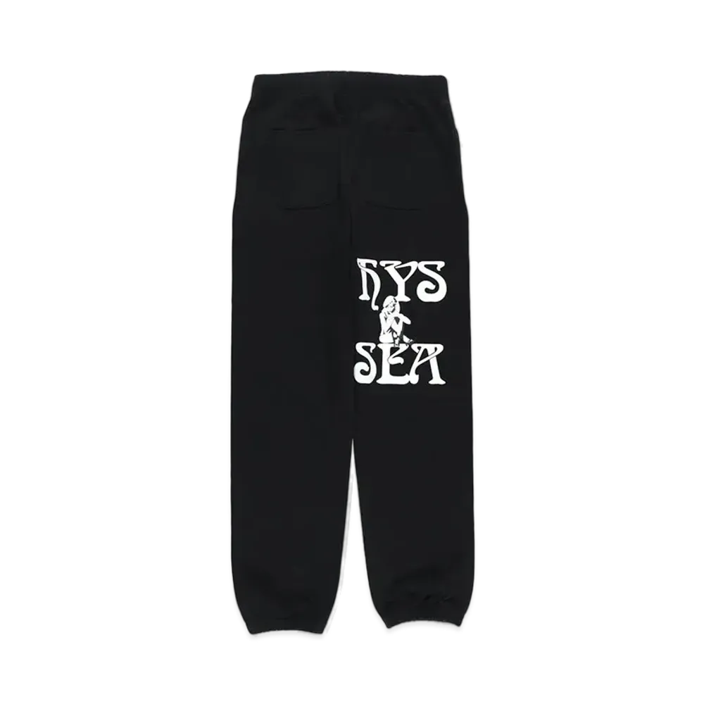 WIND AND SEA x HYSTERIC GLAMOUR Sweat Pants "Black"