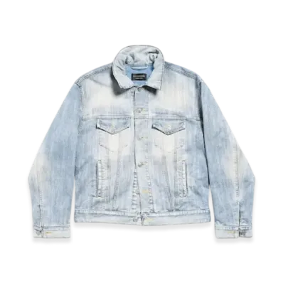 BALENCIAGA Standing Color Jacket "Light Blue"