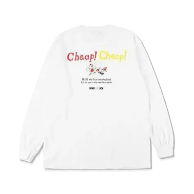 WIND AND SEA x PaRappa the Rapper (Parappa&CCTC Chicken) L/S Tee "White"
