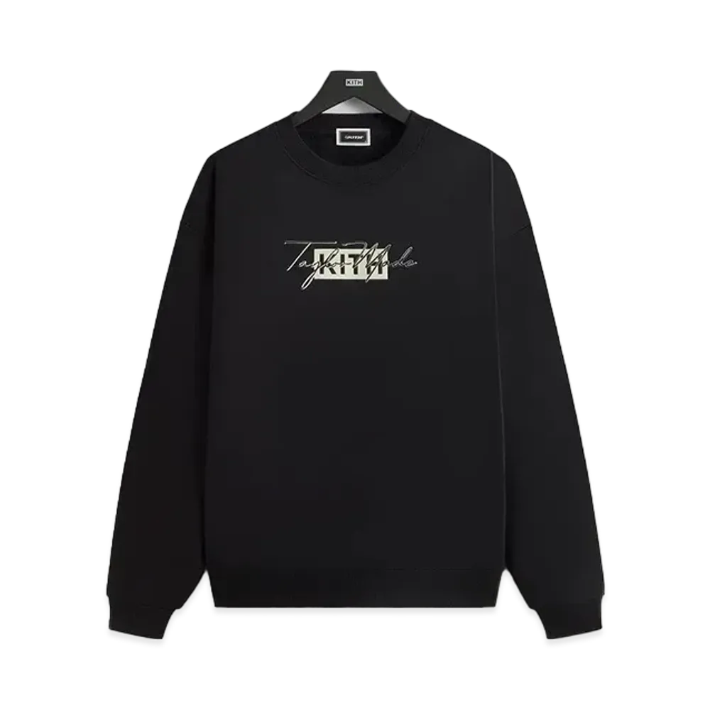 Kith x TaylorMade Script Nelson Crewneck "Black"