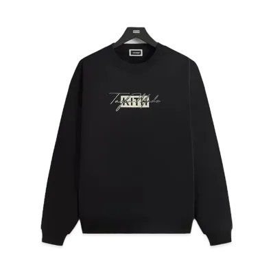 Kith x TaylorMade Script Nelson Crewneck "Black"