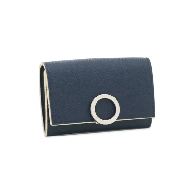 BVLGARI Clip Coin Purse "Blue"