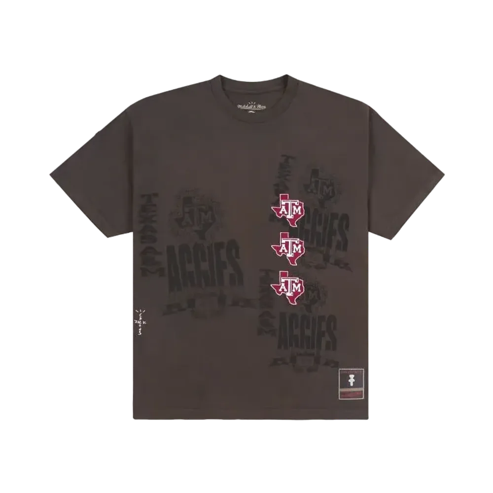 Travis Scott x M&N x Texas A&M University Seal Tee "Brown"
