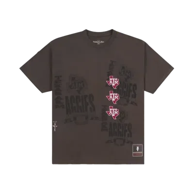 Travis Scott x M&N x Texas A&M University Seal Tee "Brown"