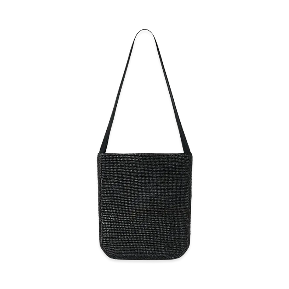 The Row Women's Lori Raffia Bag "Black"