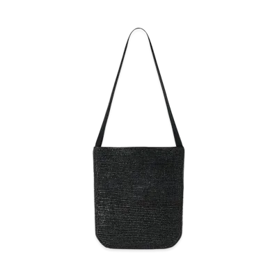 The Row Women's Lori Raffia Bag "Black"