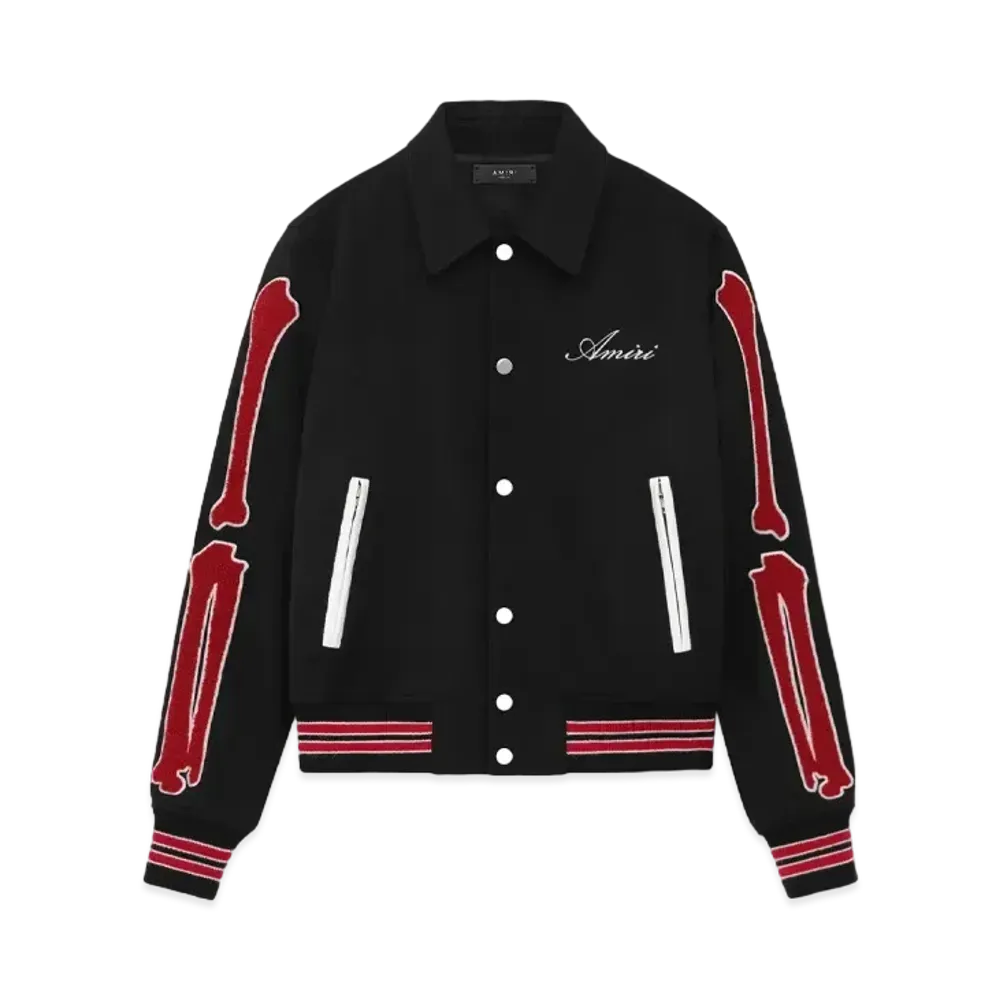 AMIRI Bones Jacket "Black Red"