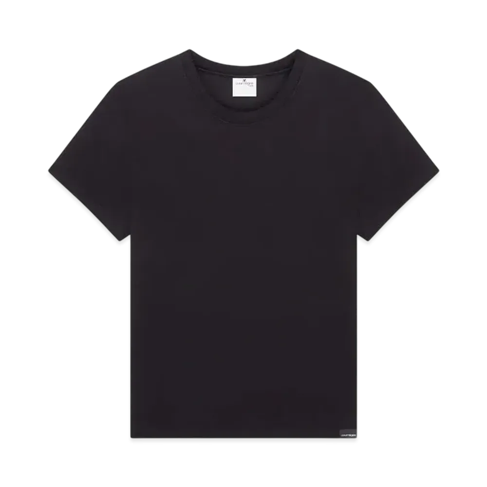 Courreges AC Stonewashed T-Shirt "Black"