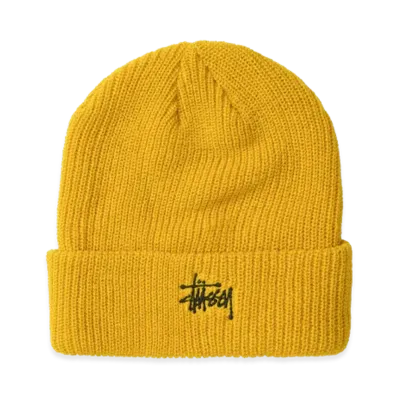 Stussy Basic Stussy Cuff Beanie "Hornet Yellow"