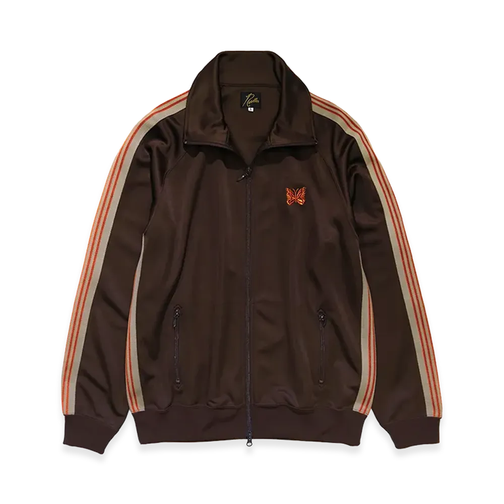 NEEDLES x STUDIOUS Track Jacket - Poly Smooth "Brown"