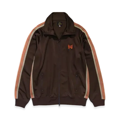 NEEDLES x STUDIOUS Track Jacket - Poly Smooth "Brown"