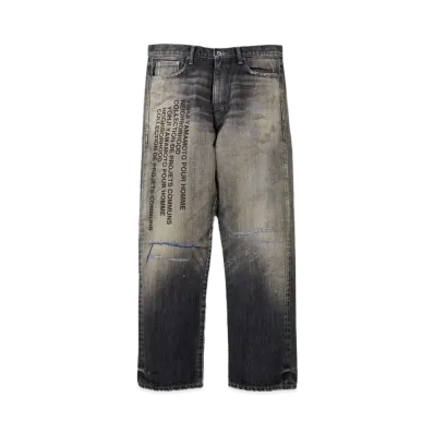 NEIGHBORHOOD x YOHJI YAMAMOTO Savage Denim DP Basic Pants "Black"