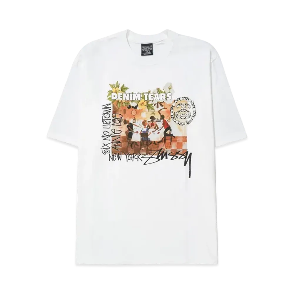 Stussy x Denim Tears Annie Lee Tee "White" 3903997