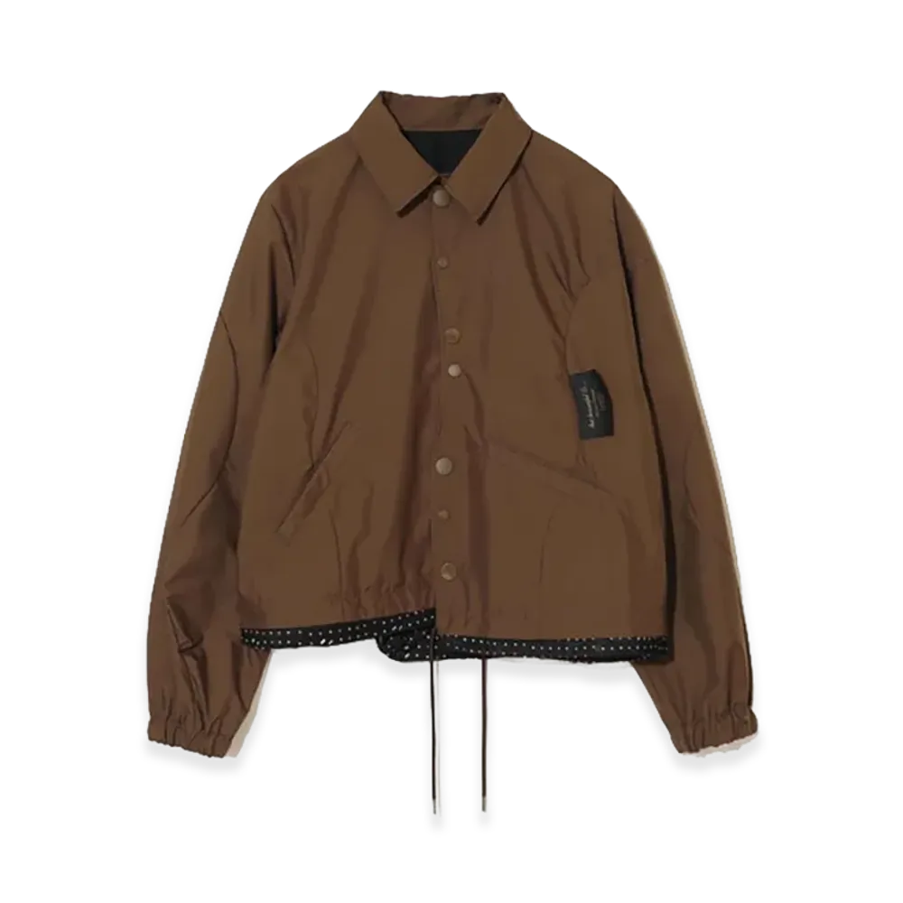 UNDERCOVER Polyester Coach Jacket "Khaki Brwn"