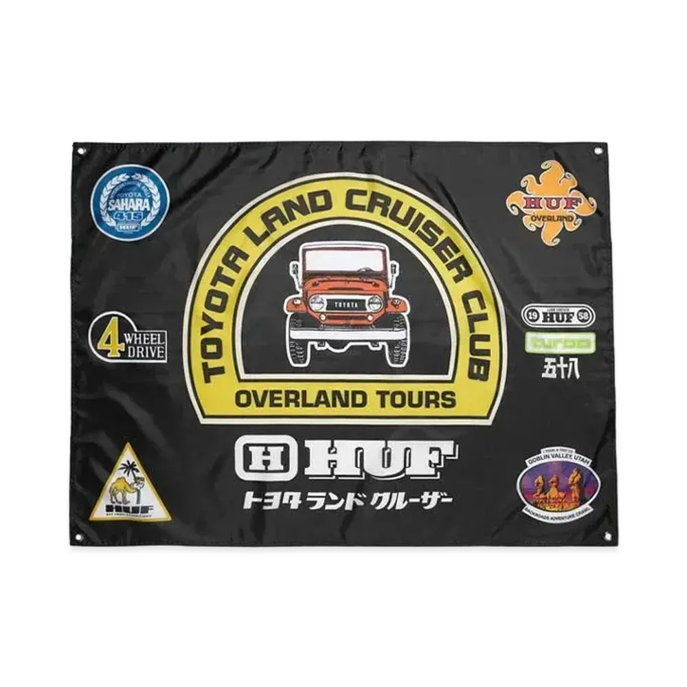 HUF x TOYOTA LAND CRUISER Overland Touring Banner "Multi"