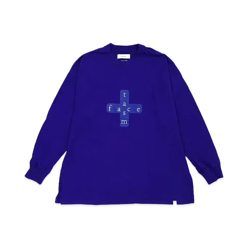 FACETASM CROSSLOGO SLEEVE TEE "PURPLE"