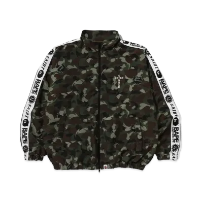 SAINT Mxxxxxx x A BATHING APE Heart Camo Track Jacket "Olive"