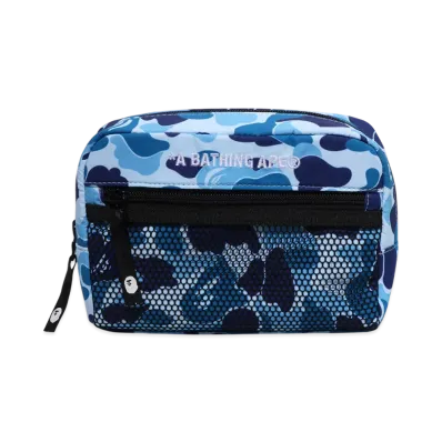 A BATHING APE ABC Camo Pouch "Blue"
