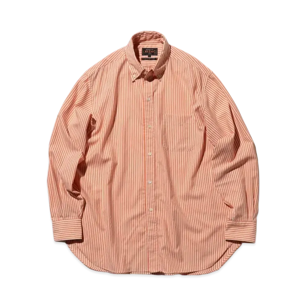 BEAMS B.D. Classic fit Wool Stripe "Orange"
