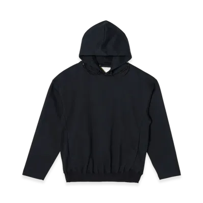 N.HOOLYWOOD TEST PRODUCT EXCHANGE SERVICE Drawstring Hooded Sweatshirt "Black"