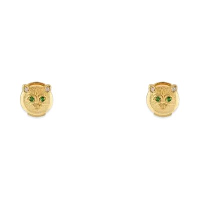 GUCCI Le Marche des Merveilles Series 18K Diamond Earrings "Gold"