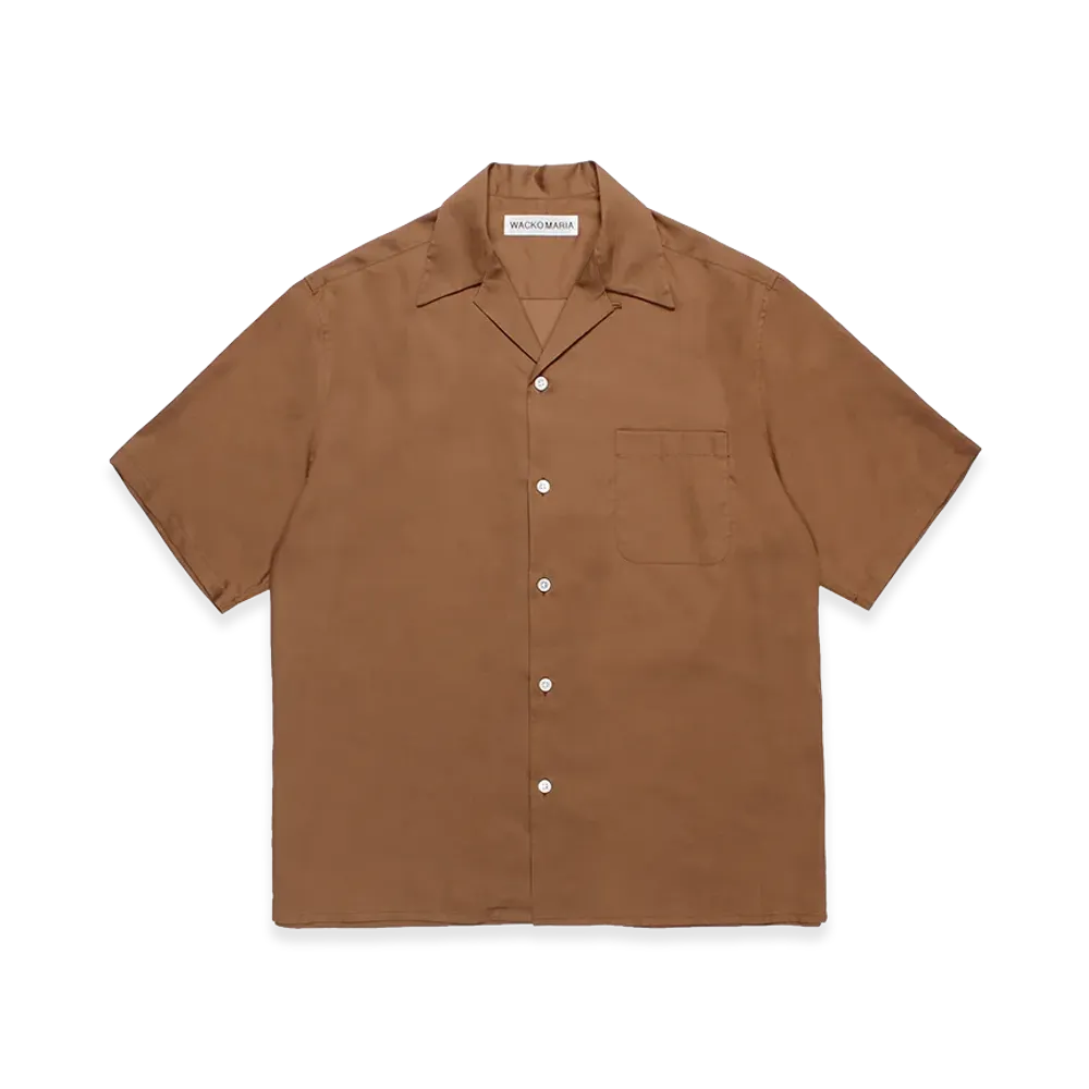 WACKO MARIA x Bez Tekstil Open Collar Shirt "Brown"