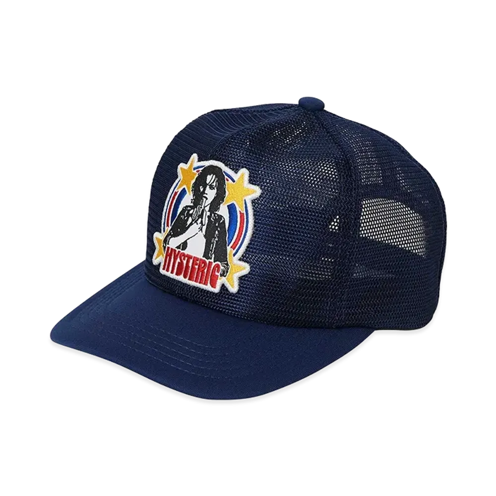 HYSTERIC GLAMOUR Woman Banana Patch All Mesh Cap "Other Navy"