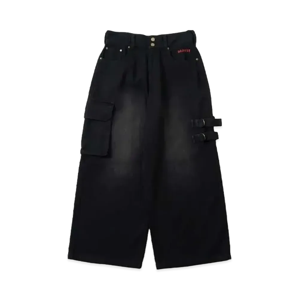 BADWAY blast cargo painter pants "BLACK"