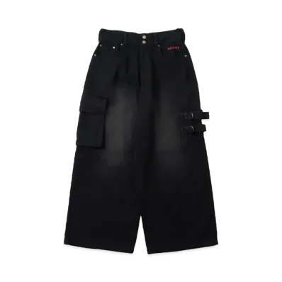 BADWAY blast cargo painter pants "BLACK"