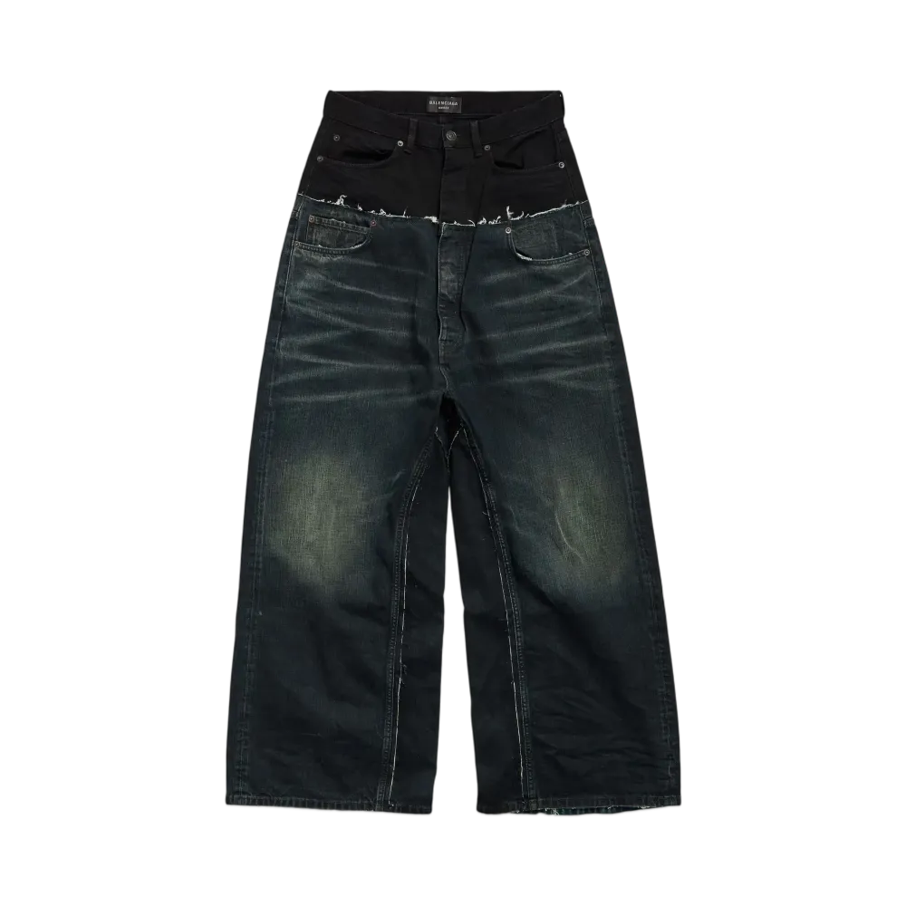 BALENCIAGA Cut-Up Baggy Pants "Black"