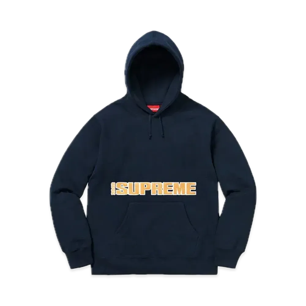 Supreme Blockbuster Hooded Sweatshirt "Navy"