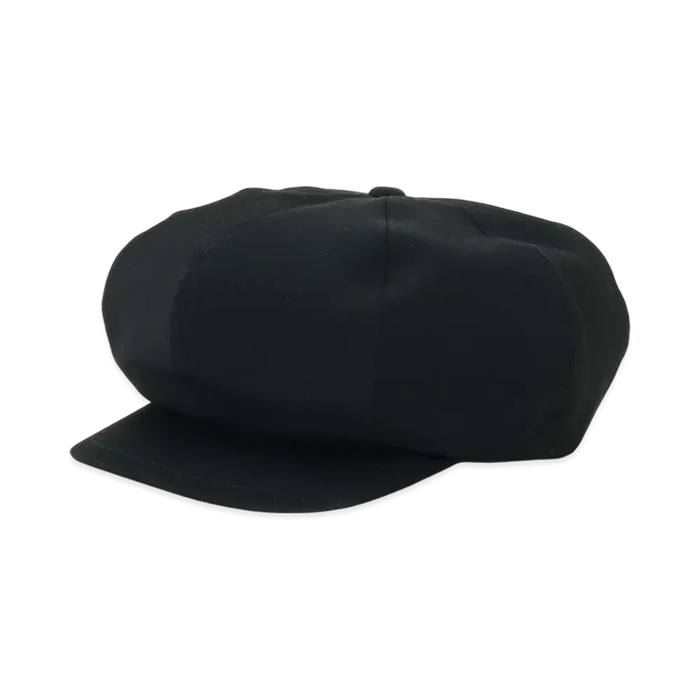 S'YTE Washer Finished Wool Gabardine Casquette "Black"