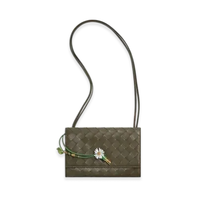 Bottega Veneta Andiamo Daisy Pouch "Cypress"