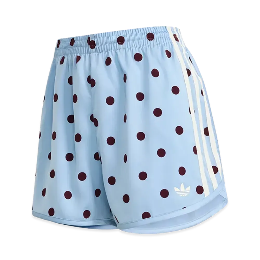 adidas Women's Polka Dots Sprinter Shorts "Clear Sky"