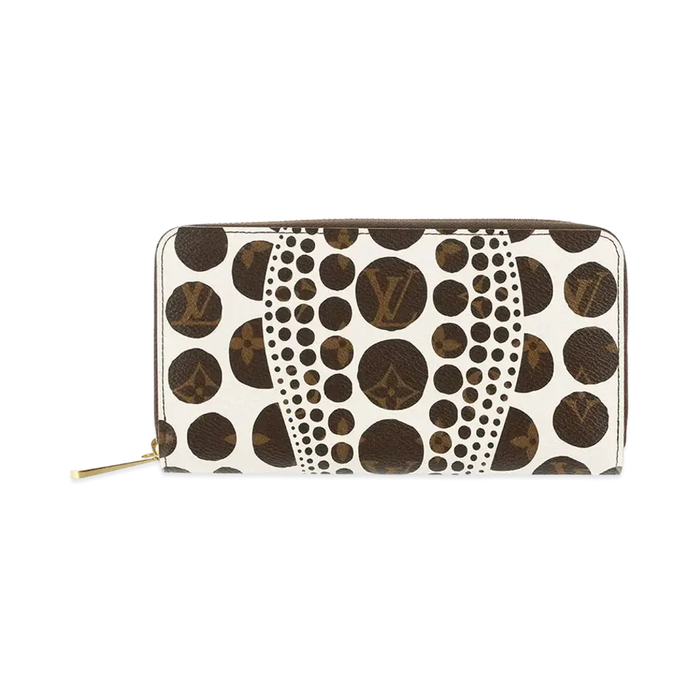 Louis Vuitton Zippy Wallet Yayoi Kusama Monogram Pumpkin Dot "Blanc"