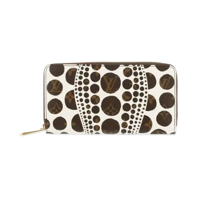 Louis Vuitton Zippy Wallet Yayoi Kusama Monogram Pumpkin Dot "Blanc"
