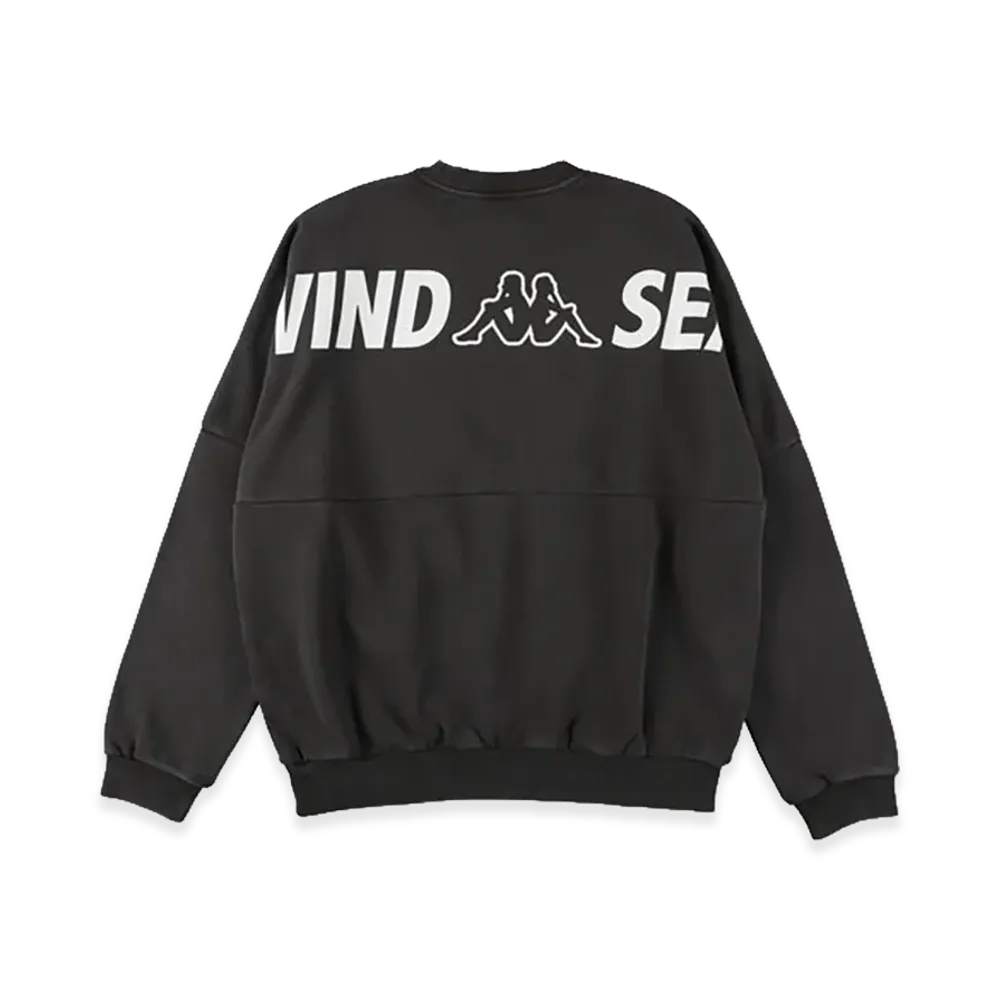 WIND AND SEA x Kappa Crewneck Sweatshirt "Black"