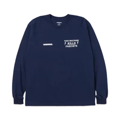NEIGHBORHOOD NH . Tee LS-8 "Navy"