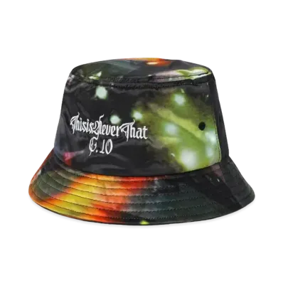 thisisneverthat Flame Satin Bucket Hat "Black"