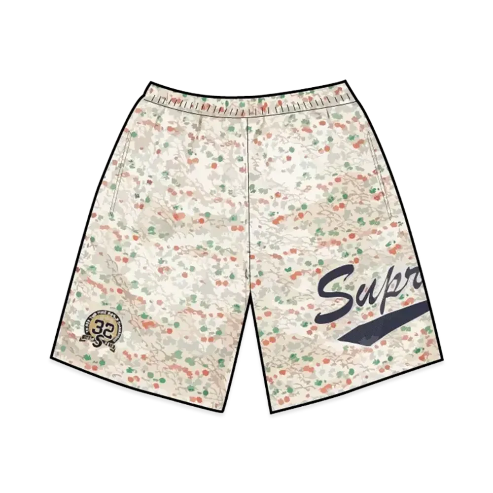 Supreme Floral Jacquard Short "White"