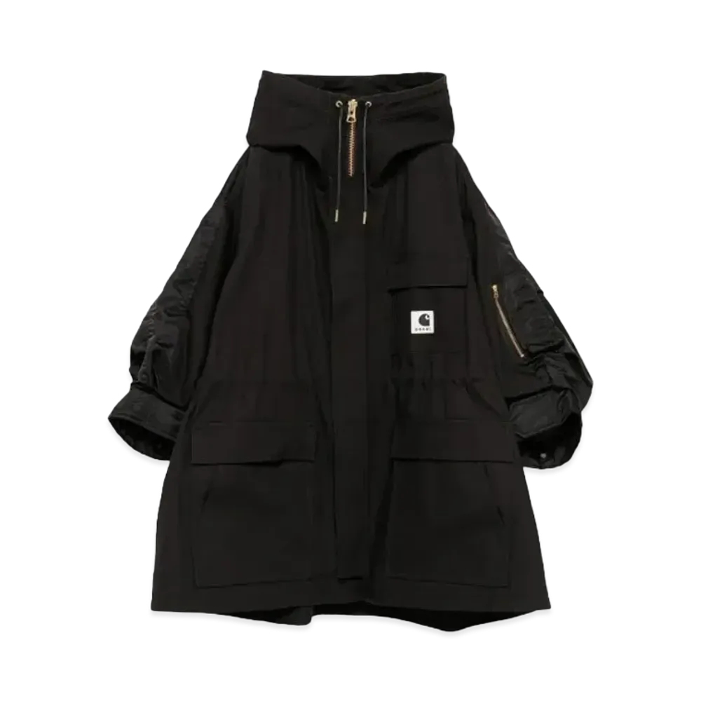 Carhartt WIP × sacai Duck x Nylon Twill Coat "Black"