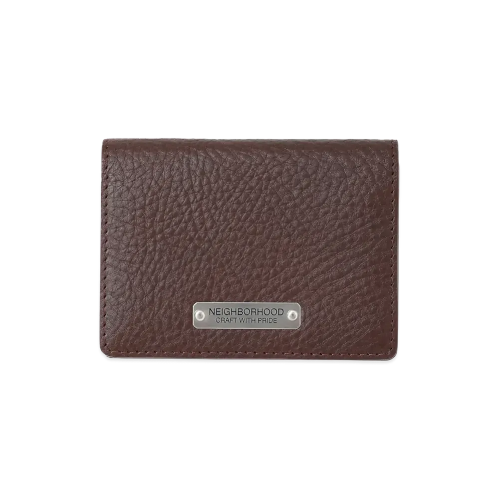 NEIGHBORHOOD Leather Card Case "Brown"