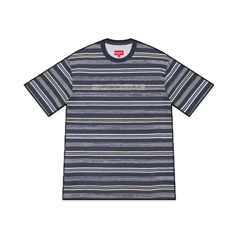 Supreme Dash Stripe S/S Top "Navy"