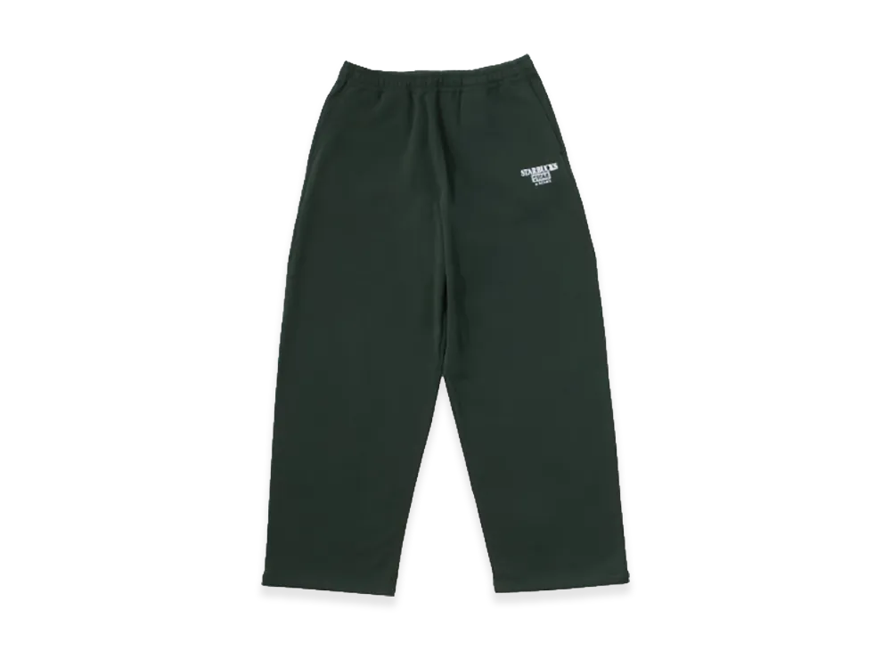 STARBUCKS STAND x BEAMS Logo Sweatpants "Green"