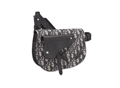 Dior Saddle Pouch Dior Oblique Jacquard "Black"