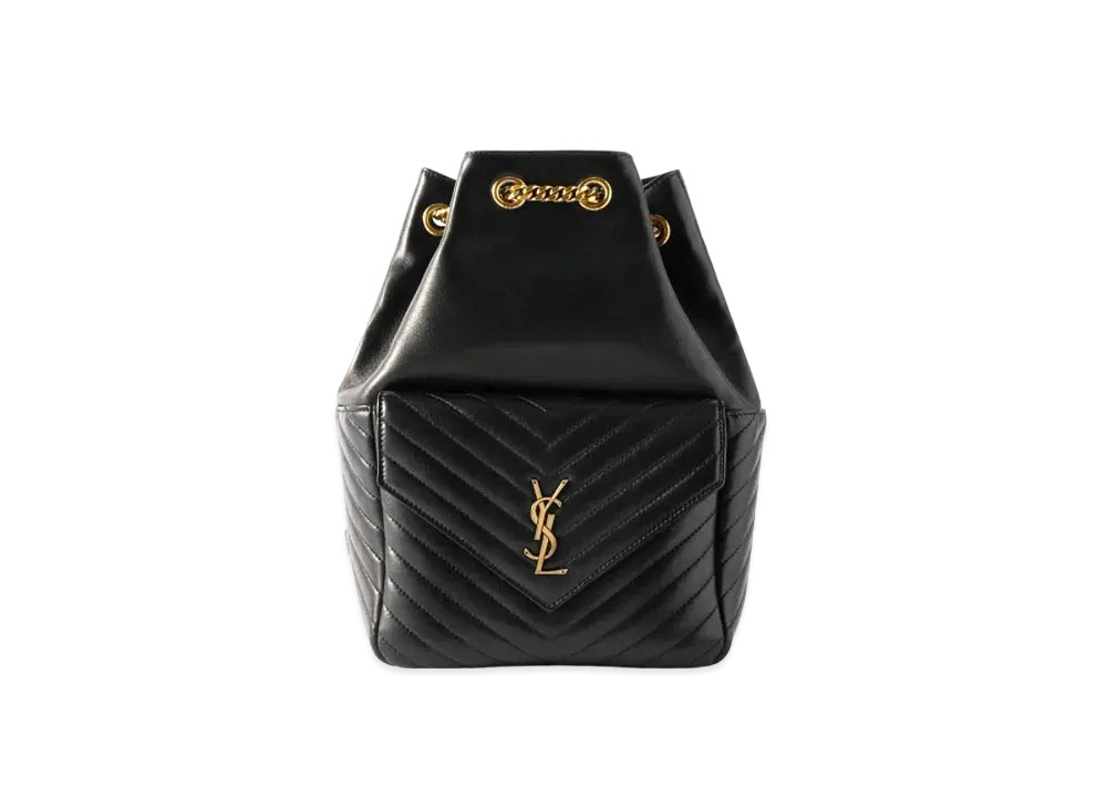 SAINT LAURENT Joe Backpack In Lambskin "Black"