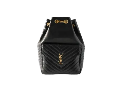 SAINT LAURENT Joe Backpack In Lambskin "Black"