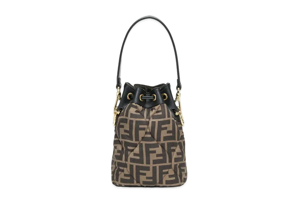 FENDI Montresor Quilting FF Silk Mini Bag "Multicolor"