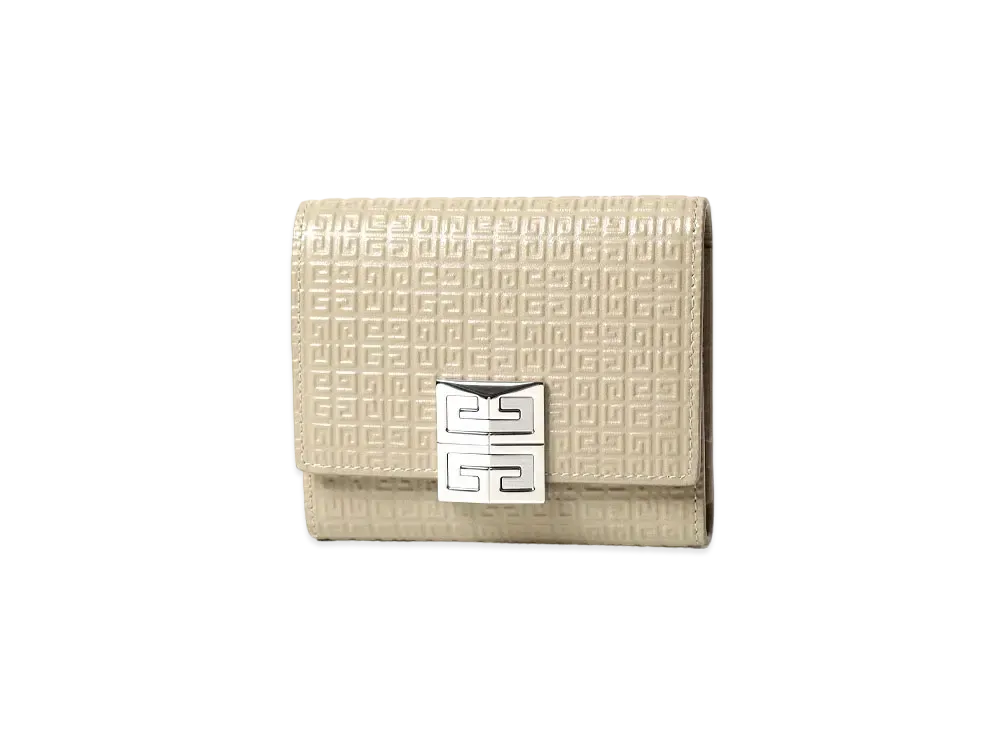 GIVENCHY 4G Trifold Wallet In 4G Leather "Dune"